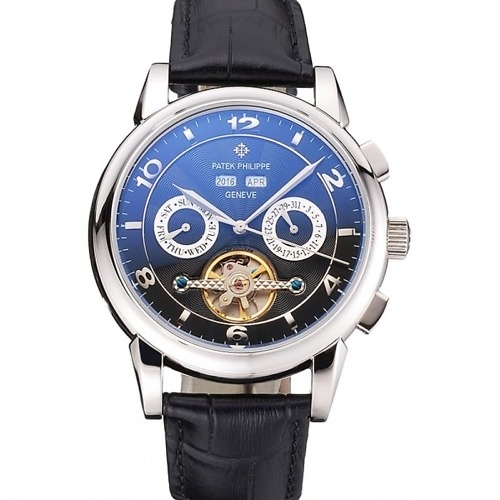 Patek Philippe Perpetual Calendar Tourbillon Dial Black 44 mm Stainless Steel