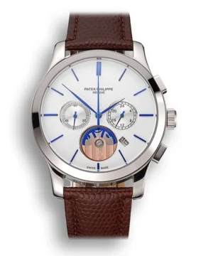 Patek Philippe Chronograph Dial White 43 mm in Stainless Steel