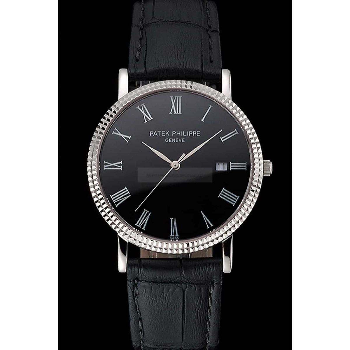 Patek Philippe Calatrava Quadrante Nero Romano 8927 mm, Acciaio inossidabile - Immagine 90