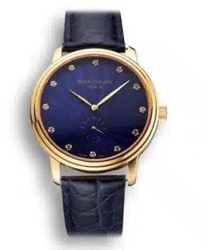 Patek Philippe Calatrava Blue Guilloche Dial Blue