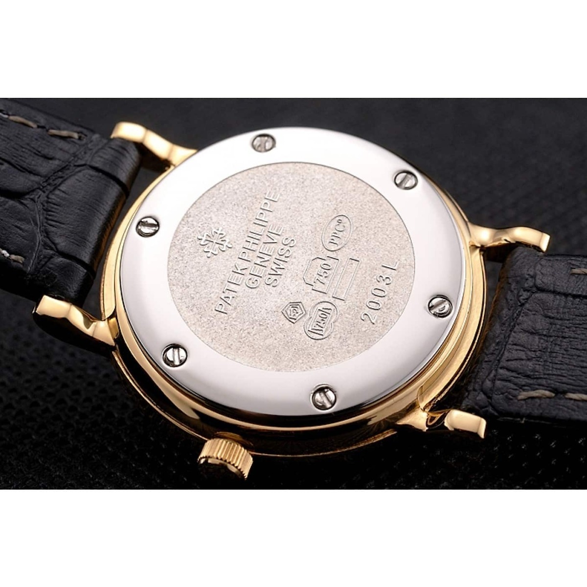Patek Philippe Calatrava quadrante bianco e diamanti 8927 mm, placcato oro giallo - Immagine 90