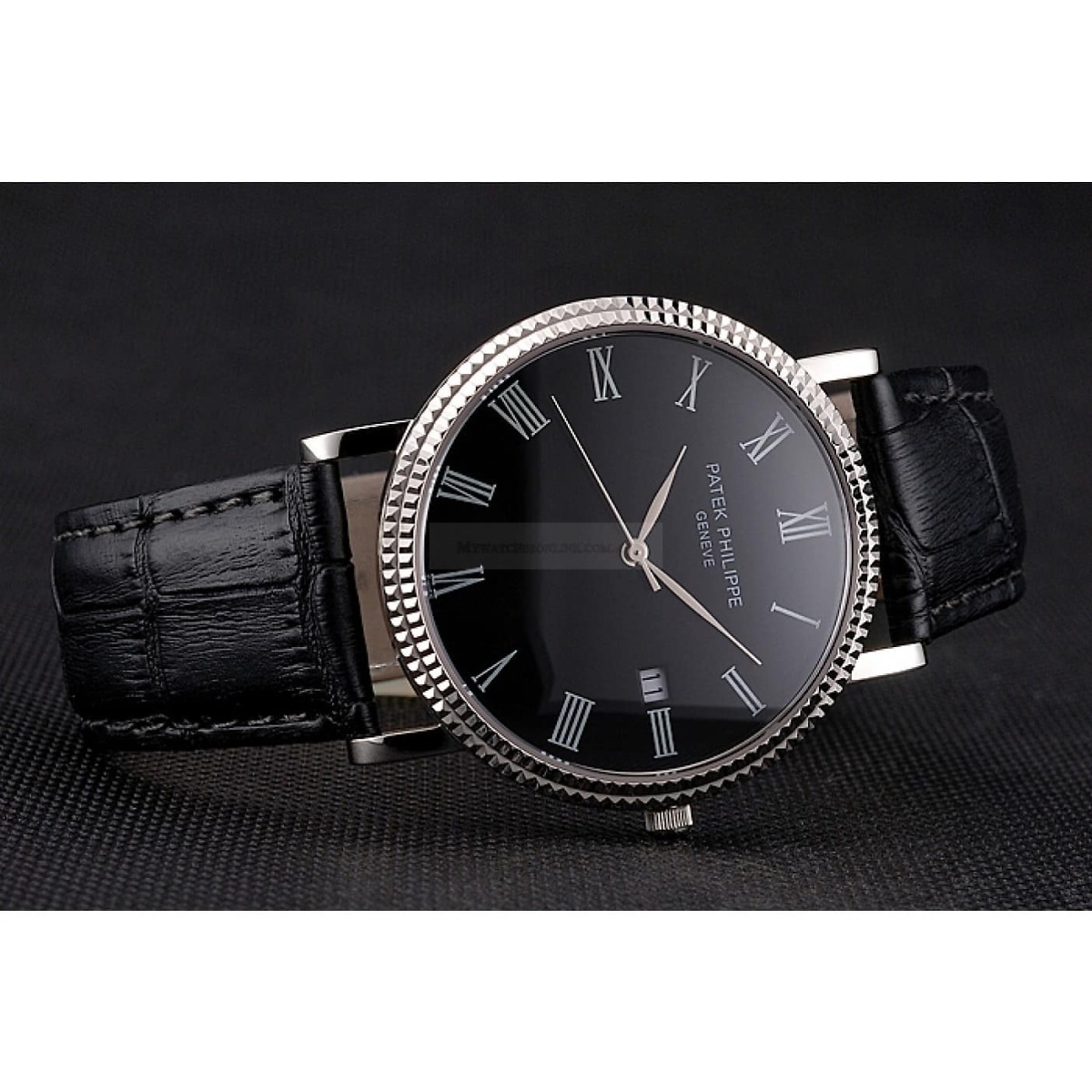 Patek Philippe Calatrava Quadrante Nero Romano 8927 mm, Acciaio inossidabile - Immagine 90
