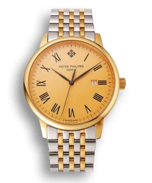 Patek Philippe Calatrava Dial Gold 40 mm in Steel & Yellow Gold