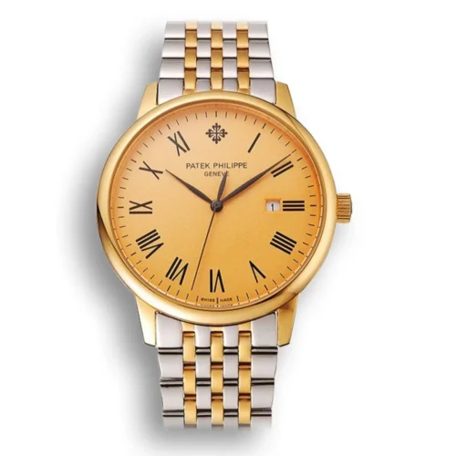 Patek Philippe Calatrava Dial Gold 40 mm in Steel & Yellow Gold