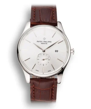 Patek Philippe Calatrava Date Dial White 40 mm in Stainless Steel