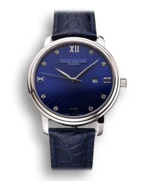 Patek Philippe Calatrava Date Blue Dial Blue 41 mm Stainless Steel