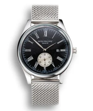 Patek Philippe Calatrava Small Seconds Dial Black 40 mm Stainless Steel