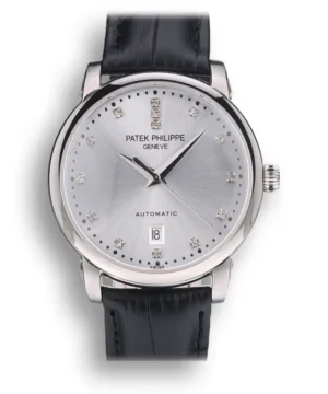 Patek Philippe Calatrava with a silver dial and a 39mm stainless steel case