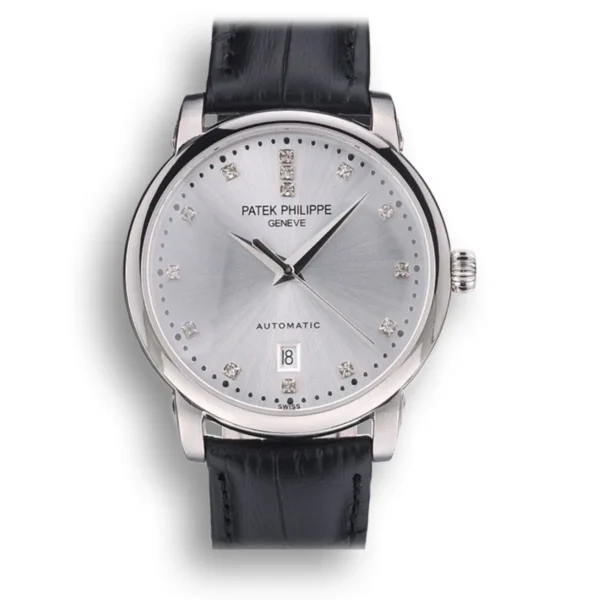 Patek Philippe Calatrava with a silver dial and a 39mm stainless steel case