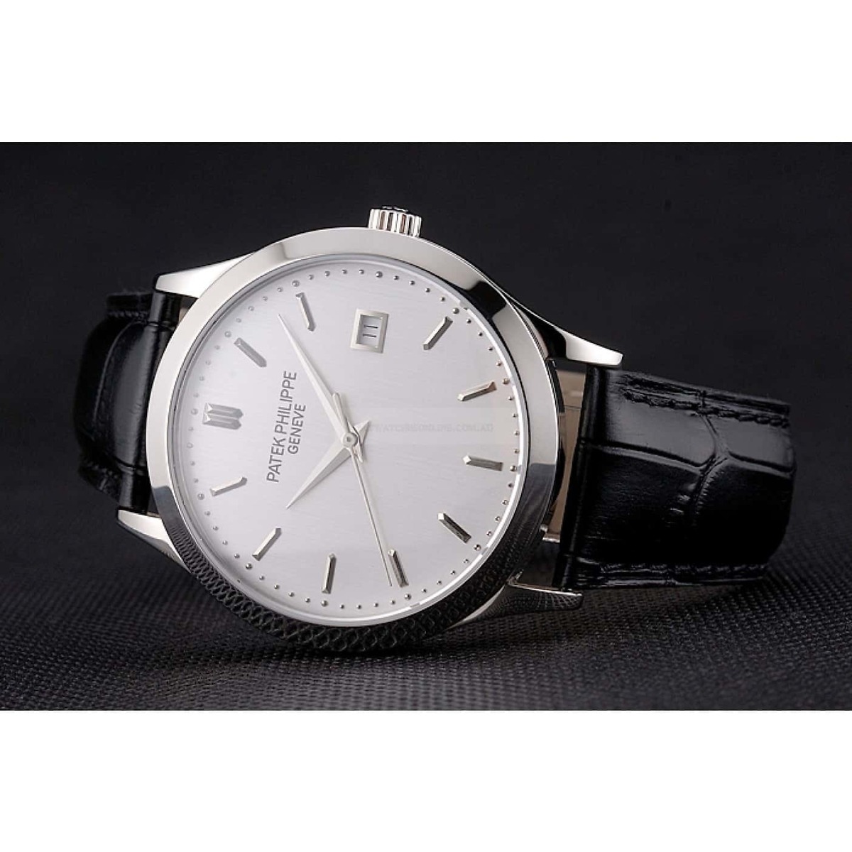 Patek Philippe Calatrava Dial White</br> <span style="color: #a8927b; font-size: 90%;">38 mm, Stainless Steel</span> - Image 4