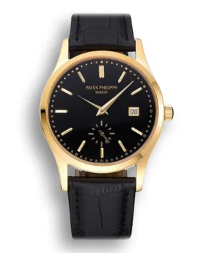 Patek Philippe Calatrava Dial Black 41 mm Yellow Gold Plated