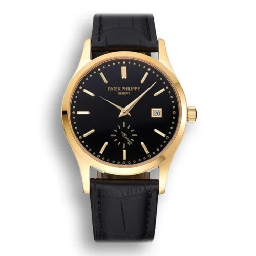 Patek Philippe Calatrava Dial Black 41 mm Yellow Gold Plated
