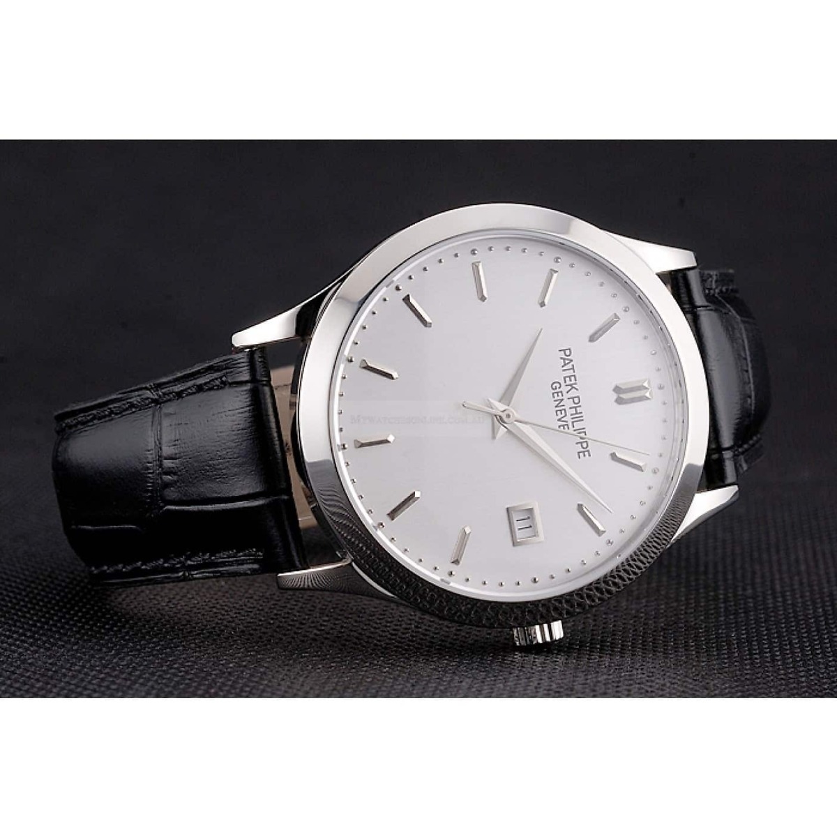 Patek Philippe Calatrava Dial White</br> <span style="color: #a8927b; font-size: 90%;">38 mm, Stainless Steel</span> - Image 5