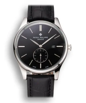 Patek Philippe Calatrava Date Dial Black 40 mm in Stainless Steel