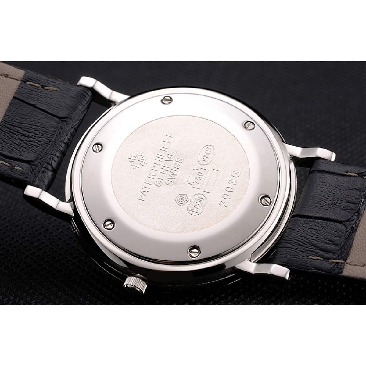 Patek Philippe Calatrava Quadrante Nero Romano 8927 mm, Acciaio inossidabile - Immagine 90