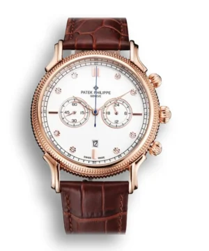 Patek Philippe Chronograph White Dial With Diamonds