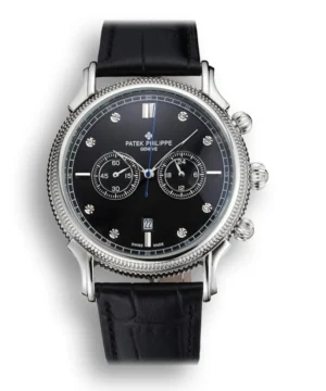 Patek Philippe Chronograph Black Dial With Diamonds