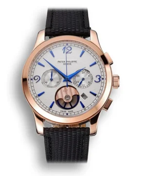 Patek Philippe Chronograph White Guilloche Dial White