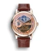 Patek Philippe Dual Time Moonphase Tourbillon Silver Skeletonised Dial 44 mm Rose Gold Plated