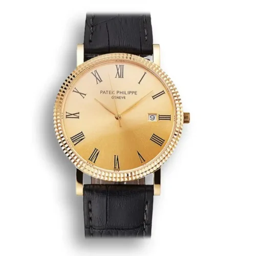 パテック フィリップ カラトラバ ローマン ダイヤル ゴールド 40 mm イエローゴールドメッキ