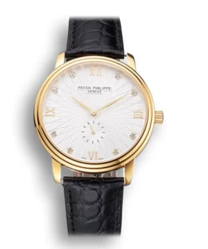 Patek Philippe Calatrava White Embossed Dial