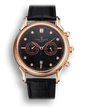 Patek Philippe Chronograph Black Dial With Diamonds