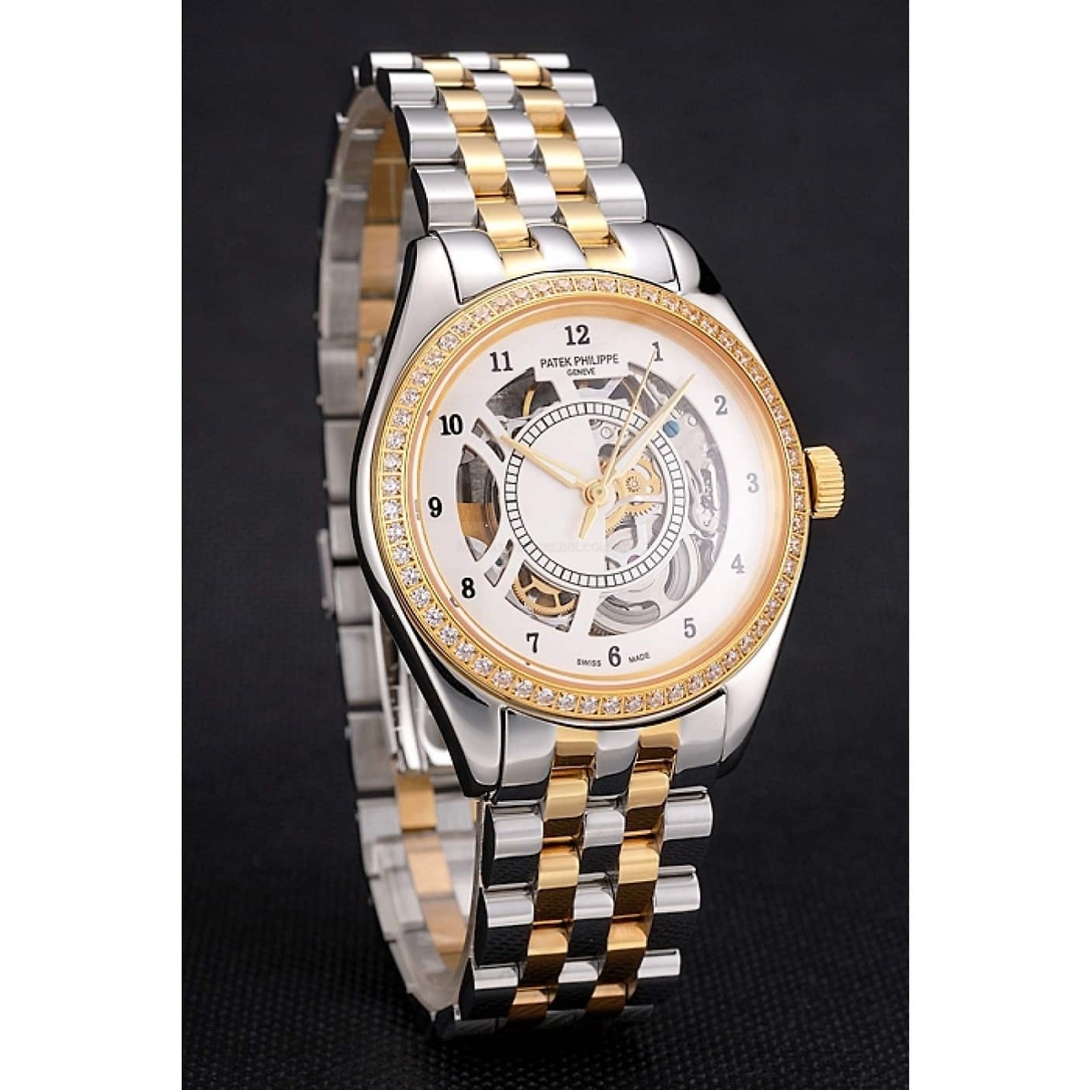 Patek Philippe Calatrava Openworked Dial White</br> <span style="color: #a8927b; font-size: 90%;">37 mm, Steel & Yellow Gold</span> - Image 3