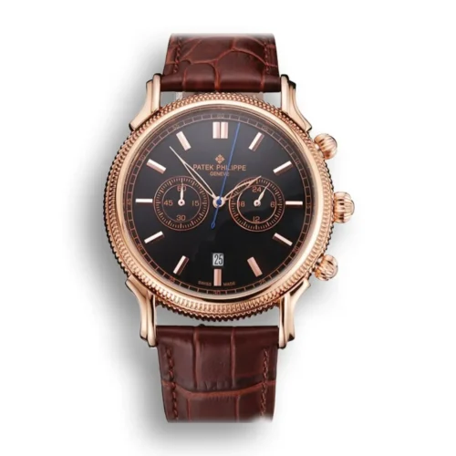 Patek Philippe Chronograph Dial Black 40 mm Rose Gold Plated