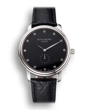 Patek Philippe Calatrava Dial in Black, a stunning 41mm timepiece