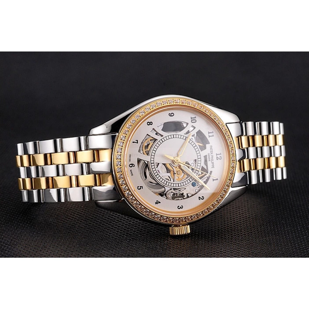 Patek Philippe Calatrava Openworked Dial White</br> <span style="color: #a8927b; font-size: 90%;">37 mm, Steel & Yellow Gold</span> - Image 4