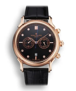 Patek Philippe Chronograph Black Dial With Diamonds