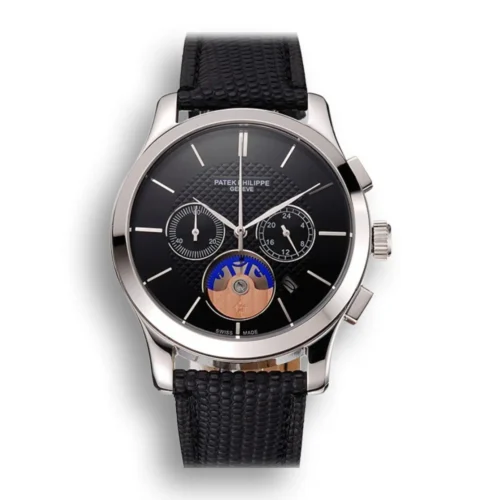 Patek Philippe Chronograph Dial Black 43 mm Stainless Steel