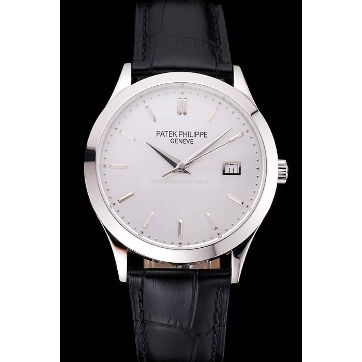 Patek Philippe Calatrava Dial White</br> <span style="color: #a8927b; font-size: 90%;">38 mm, Stainless Steel</span> - Image 2