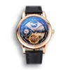 Patek Philippe Dual Time Moonphase Tourbillon Black Skeletonised Dial