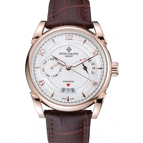 Patek Philippe Complications Dial White 40mm Rose Gold Plated