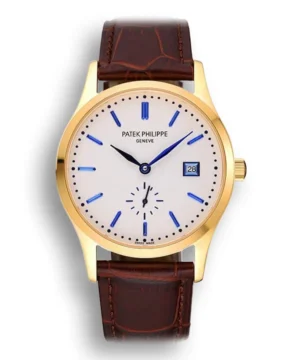 Patek Philippe Calatrava Dial White 41 mm Yellow Gold Plated