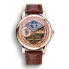 Patek Philippe Dual Time Moonphase Tourbillon Dial in Rose Gold