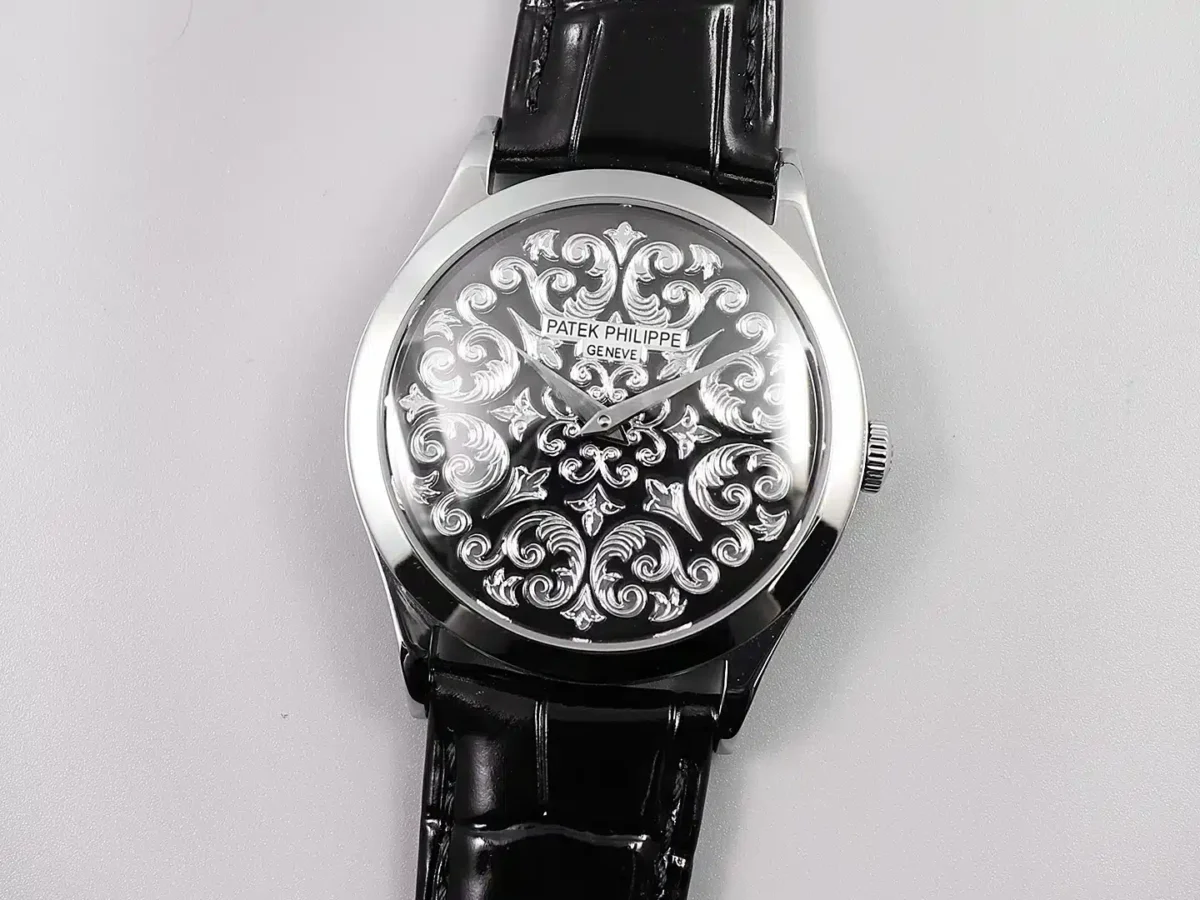 Replica Calatrava 5088/100P-001 Patek Philippe Volutes and Arabesques</br> <span style="color: #a8927b; font-size: 90%;">38 mm,Platinum,</span> - Image 5