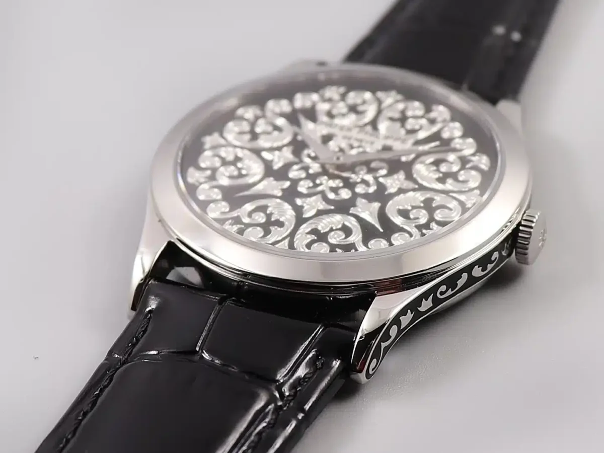 Replica Calatrava 5088/100P-001 Patek Philippe Volutes and Arabesques</br> <span style="color: #a8927b; font-size: 90%;">38 mm,Platinum,</span> - Image 6