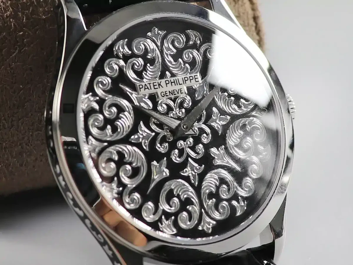 Replica Calatrava 5088/100P-001 Patek Philippe Volutes and Arabesques</br> <span style="color: #a8927b; font-size: 90%;">38 mm,Platinum,</span> - Image 7