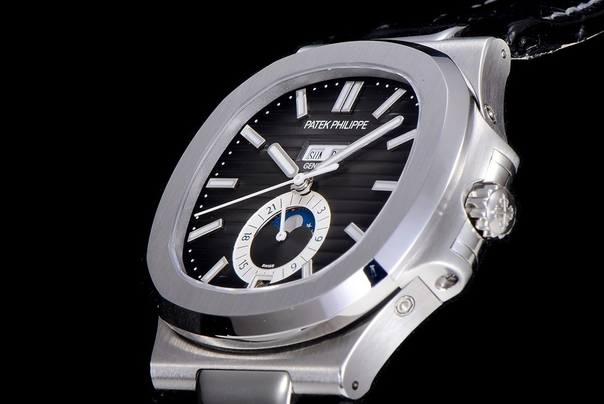 Replica Nautilus 5726A-001 Patek Philippe Annual Calendar, Moon phases.</br> <span style="color: #a8927b; font-size: 90%;">40.5 mm,Steel,Dark Dial</span> - Image 7