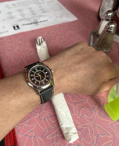 Calatrava Replica 6007G-001 Patek Philippe DATE, SWEEP SECONDS.</br> <span style="color: #a8927b; font-size: 90%;">40 mm,White gold,6007G-001</span> photo review
