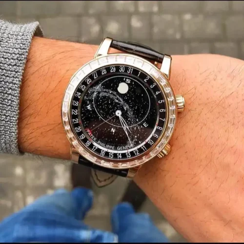 Patek Philippe Celestial, Moon age</br> <span style="color: #a8927b; font-size: 90%;">44 mm,Rose gold,6104R-001</span> photo review