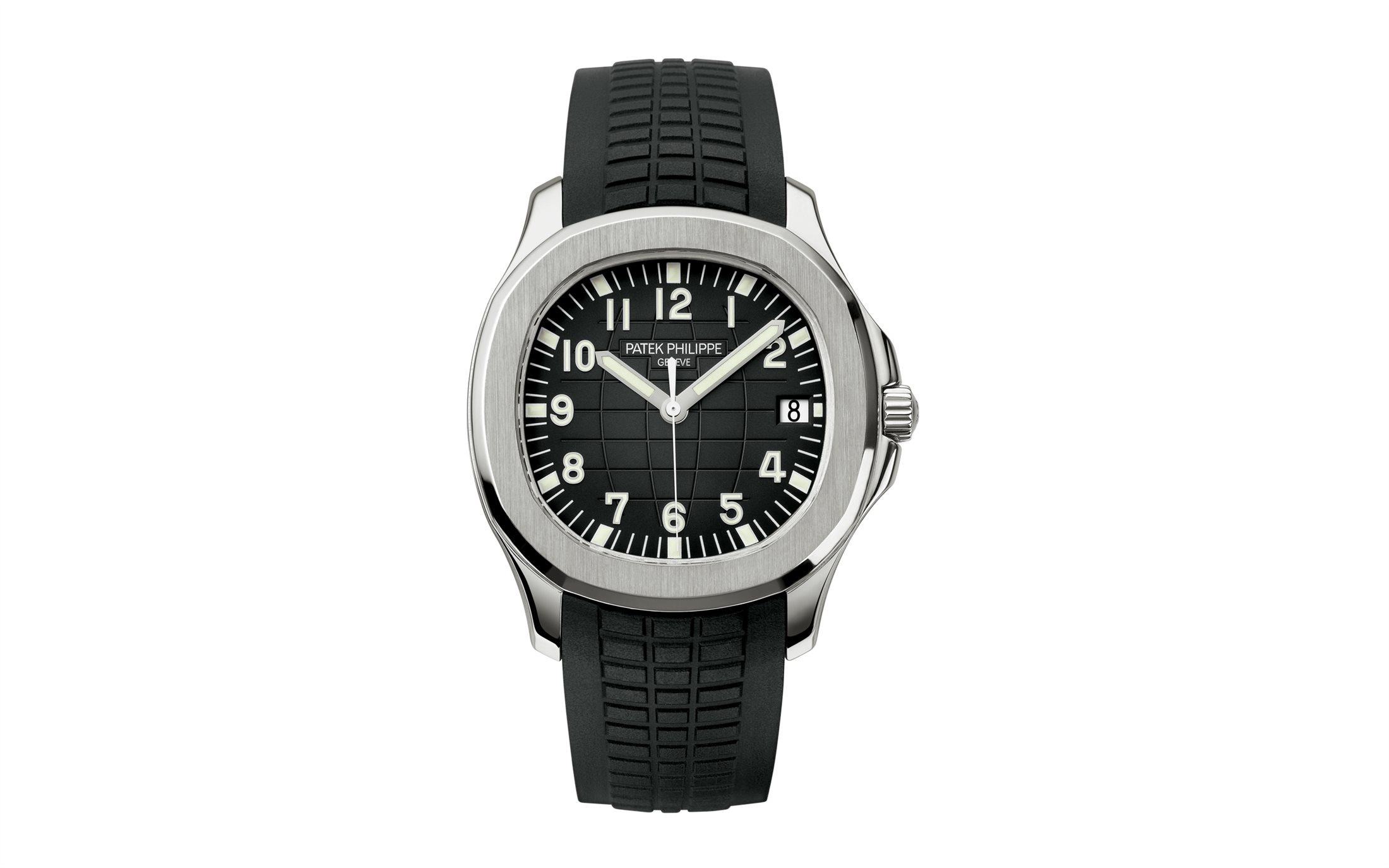 Patek Philippe  Aquanaut Date Black Strap Stainless Steel 5167A-001