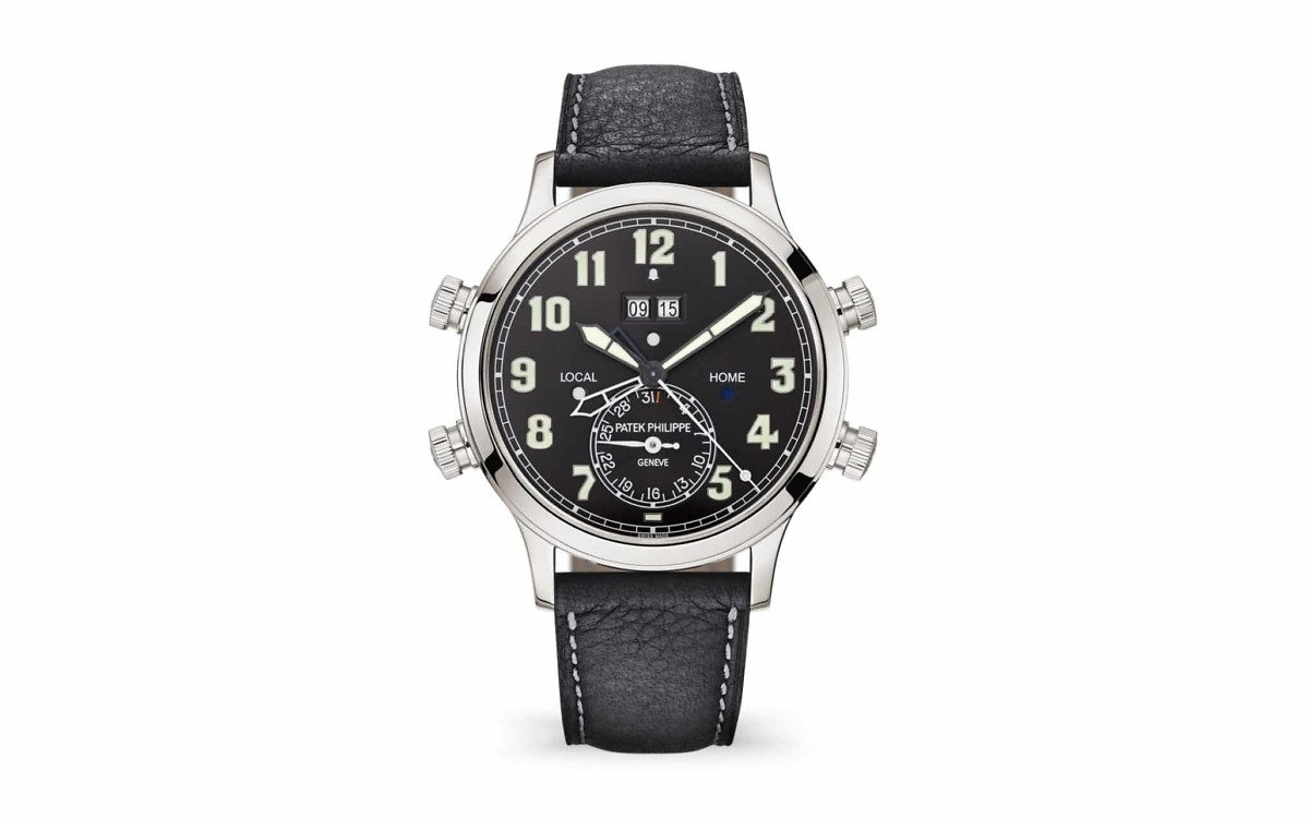 Patek Philippe Alarm Travel Time</br> <span style="color: #a8927b; font-size: 90%;">42.2 mm,Platinum,5520P-001</span> - Image 5