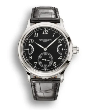 Patek Philippe Grande and Petite Sonnerie Minute Repeater, with its stunning 44.8 mm platinum case (reference 6301P-001)