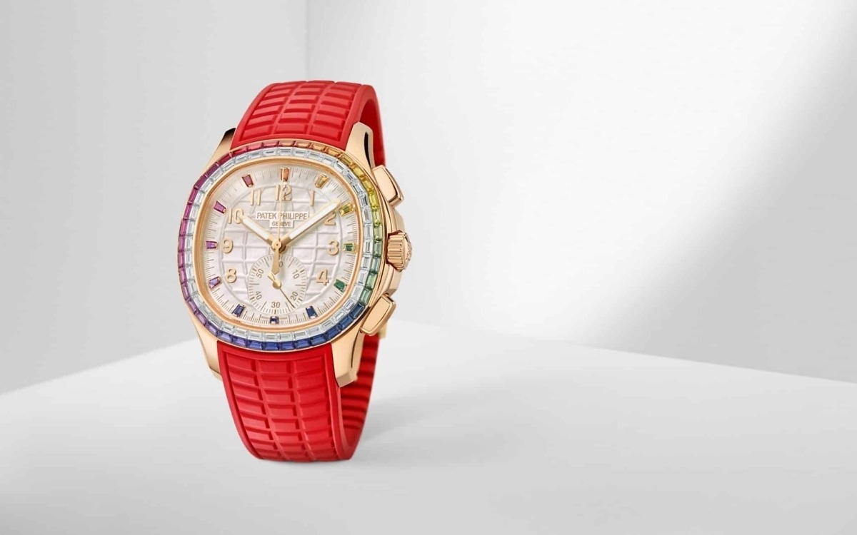 نسخة طبق الأصل من ساعة Aquanaut 7968/300R-001 Patek Philippe Luce “Rainbow” كرونوغراف. 8927 ملم، ذهب وردي - الصورة 90