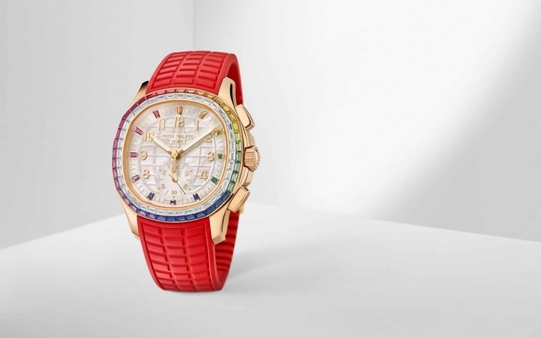 Replica Aquanaut 7968/300R-001 Patek Philippe Luce “Rainbow” chronograph.</br> <span style="color: #a8927b; font-size: 90%;">39.9 mm,Rose gold</span> - Image 4