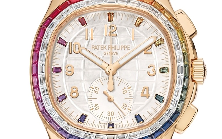 Replica Aquanaut 7968/300R-001 Patek Philippe Luce “Rainbow” chronograph.</br> <span style="color: #a8927b; font-size: 90%;">39.9 mm,Rose gold</span> - Image 3