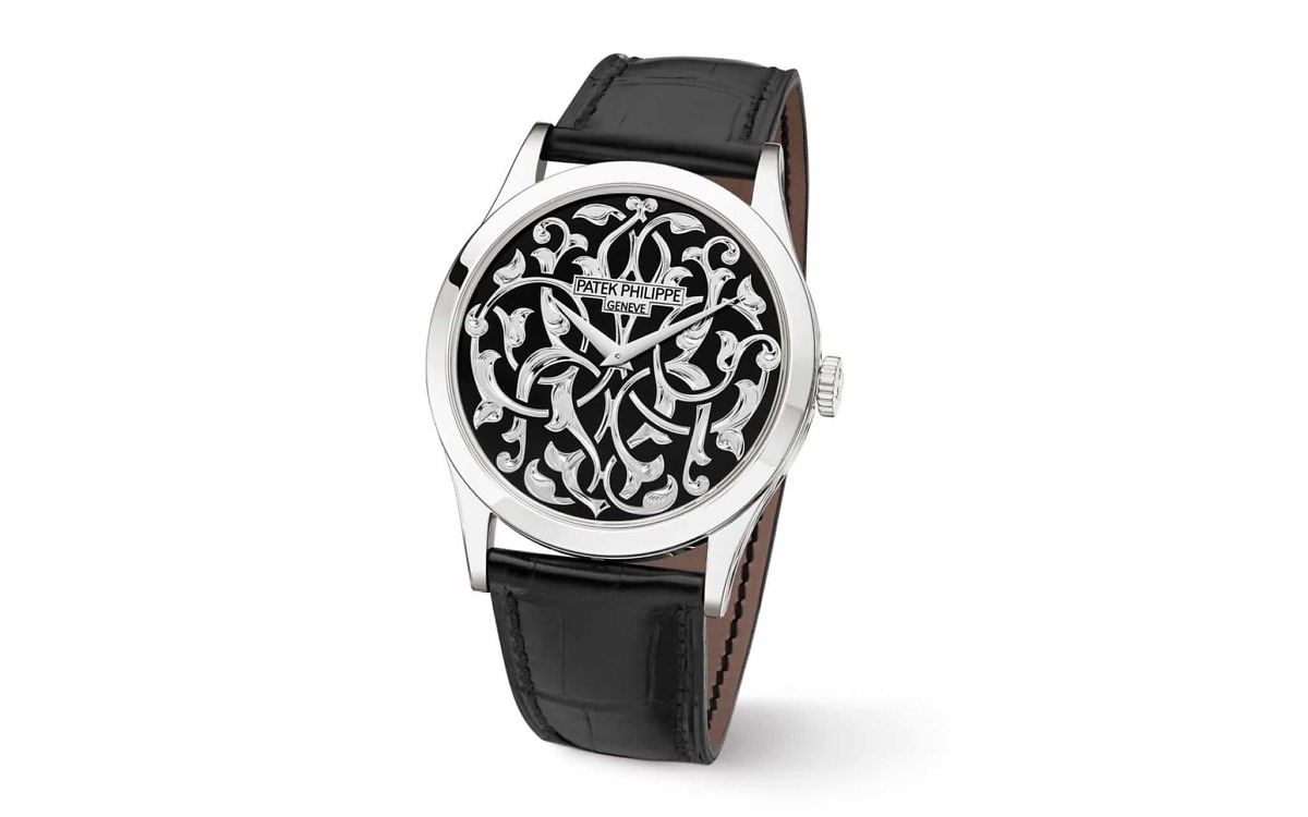 Replica Calatrava 5088/100P-001 Patek Philippe Volutes and Arabesques</br> <span style="color: #a8927b; font-size: 90%;">38 mm,Platinum,</span> - Image 3